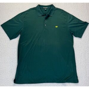 Masters Amen Corner Mens Green Pima Cotton Double Mercerized Polo Shirt XL